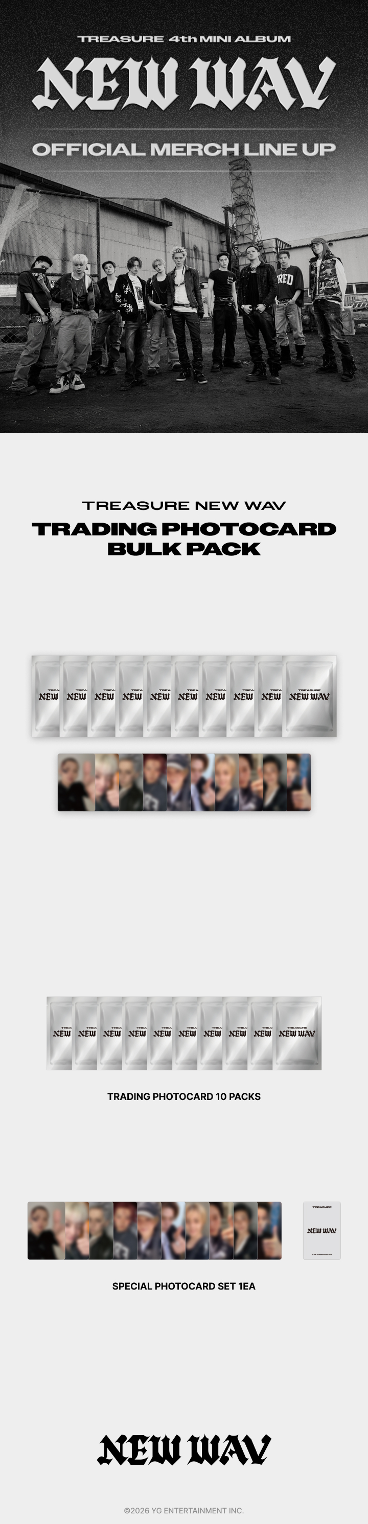 TREASURE | [NEWWAV] TREASURE TRADING PHOTOCARD BULK PACK
