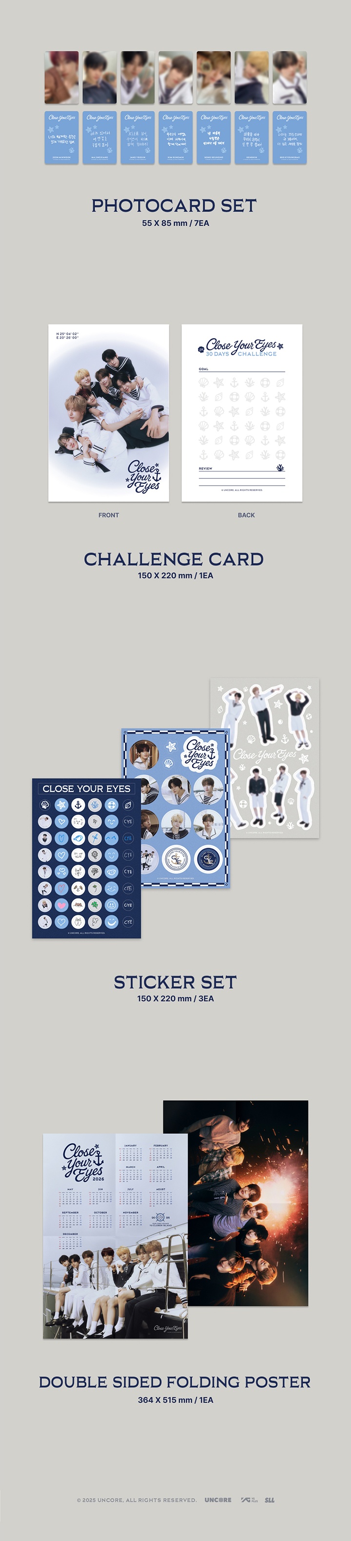 2026 CLOSE YOUR EYES SEASON'S GREETINGS 2 detail