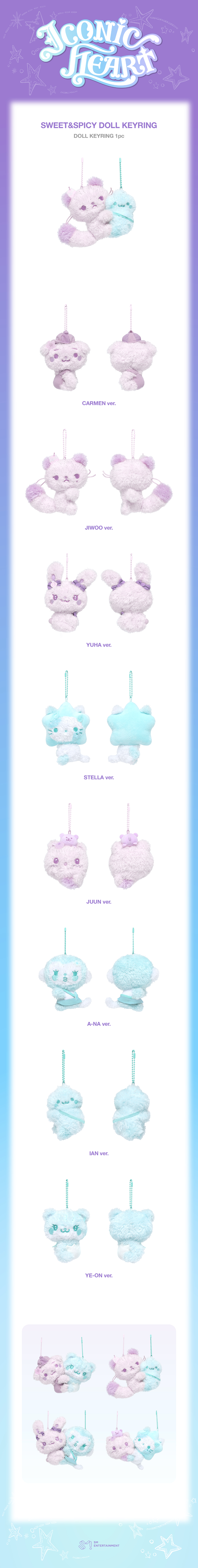 Hearts2Hearts ICONIC HEART Sweet&spicy Doll Keyring