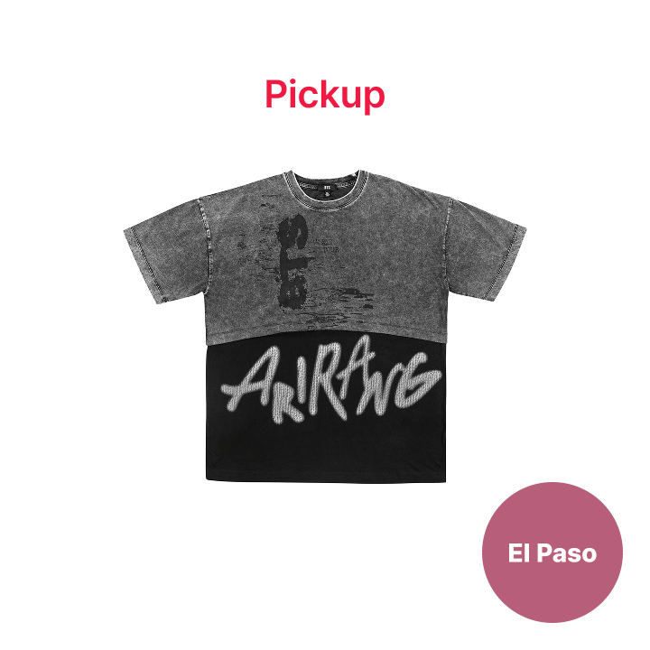 BTS アメリカ US限定 Layered T-shirt ダークグレー S-m BTS | [EL PASO] [US Exclusive] S/S Layered T-shirt (Dark Gray)