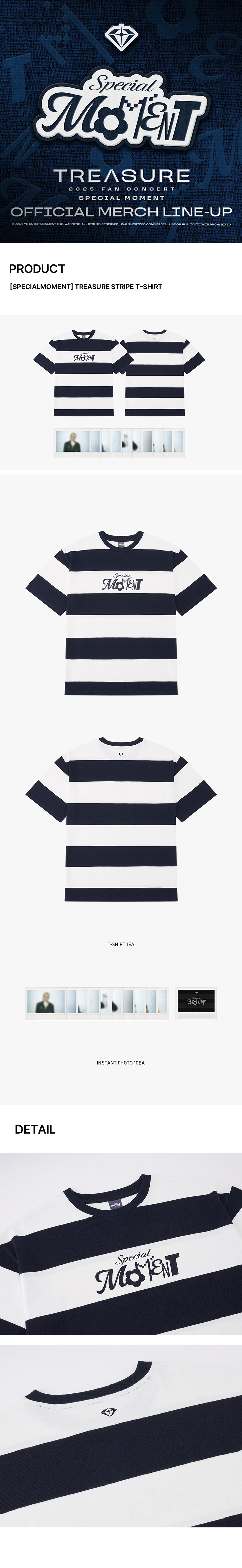 [SPECIALMOMENT] TREASURE STRIPE T-SHIRT 0 detail
