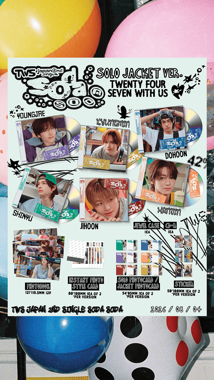 Japan 2nd Single「SODA SODA」Solo Jacket 6 SET 0 detail