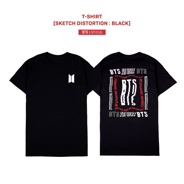 BTS | T-SHIRT [SKETCH DISTORTION : BLACK]