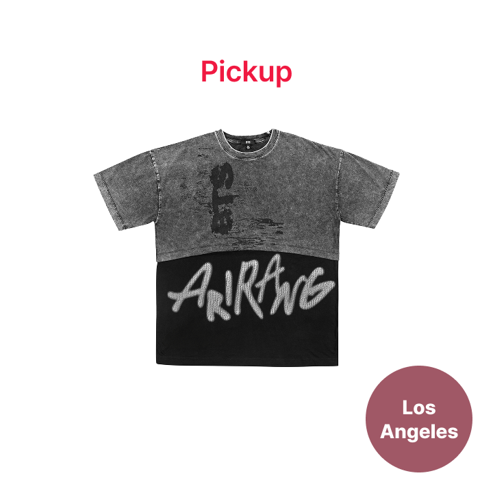 【タイムセール】BTS US限定 Layered T-shirt ダークグレー BTS | [LOS ANGELES] [US Exclusive] S/S Layered T-shirt (Dark Gray)