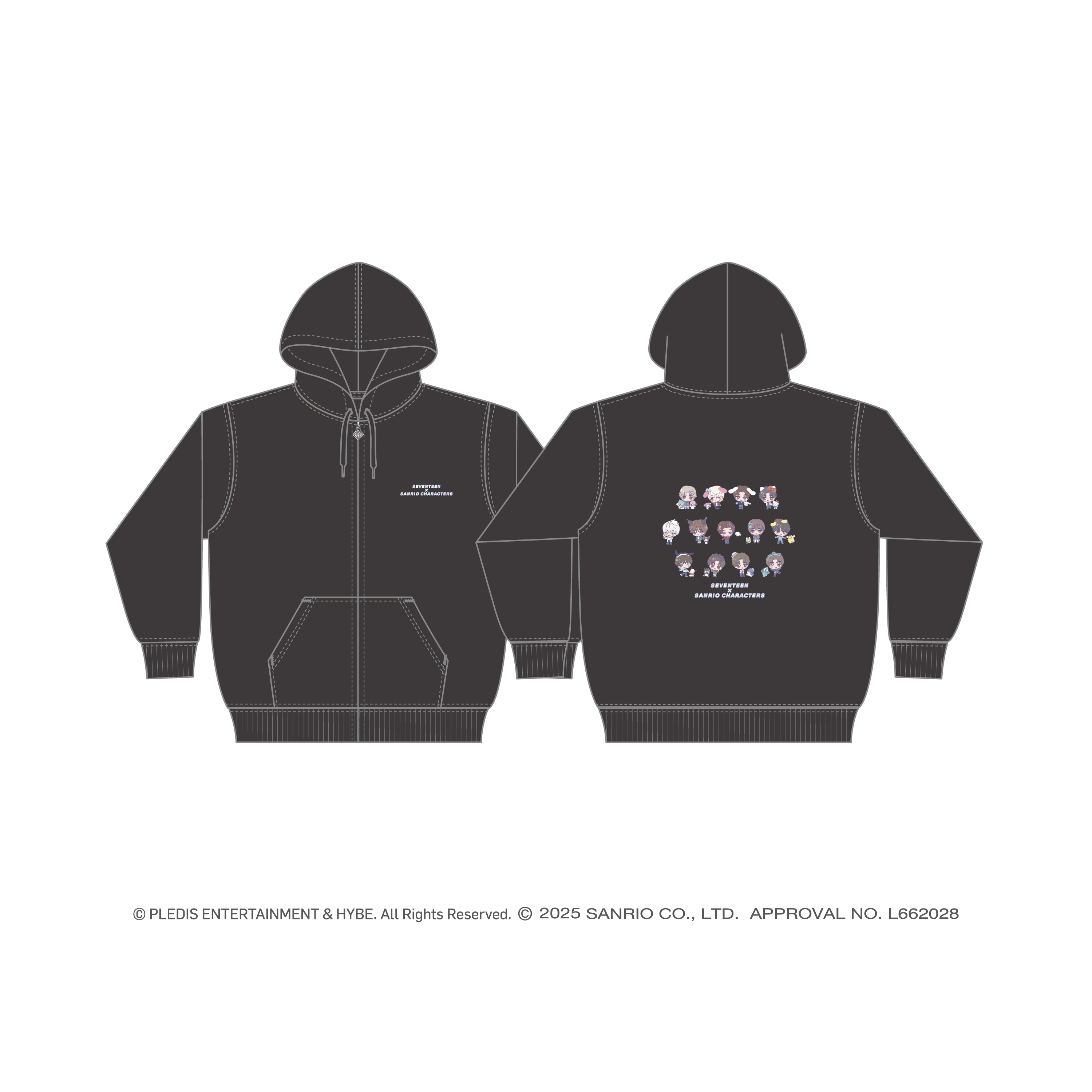 [SEVENTEEN x SANRIO CHARACTERS]ZIPパーカー