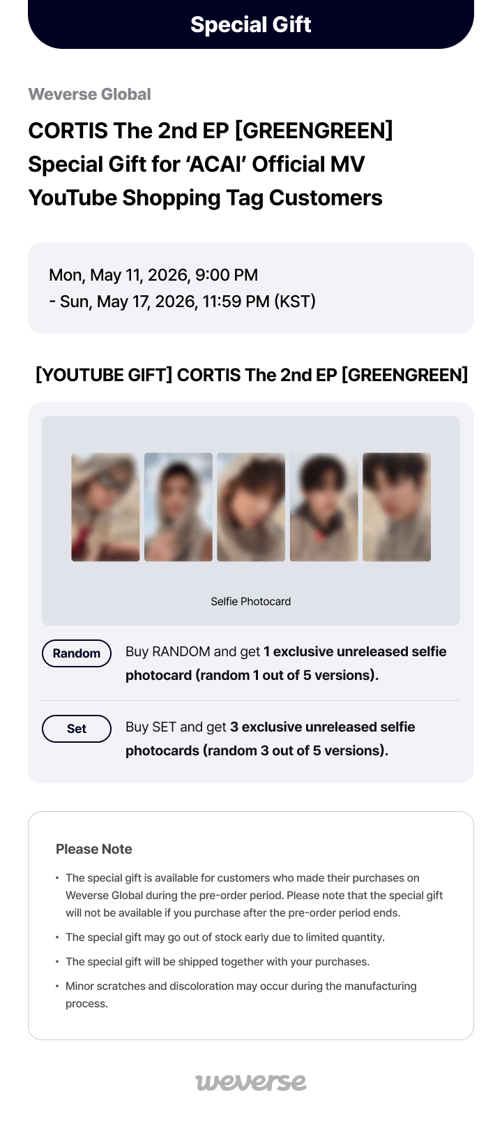 [YOUTUBE GIFT] The 2nd EP [GREENGREEN] (Random) 0 detail