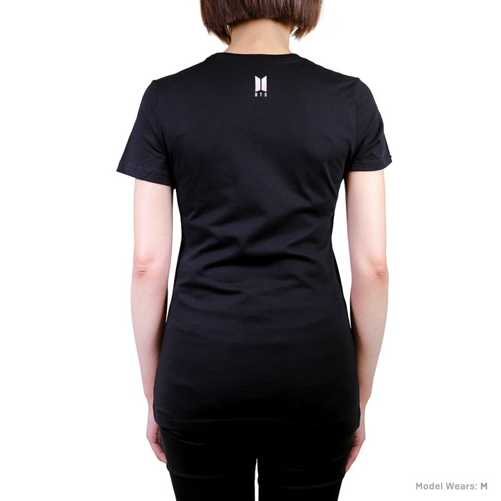 WOMEN'S T-SHIRT [MIC DROP : BLACK] 4 detail