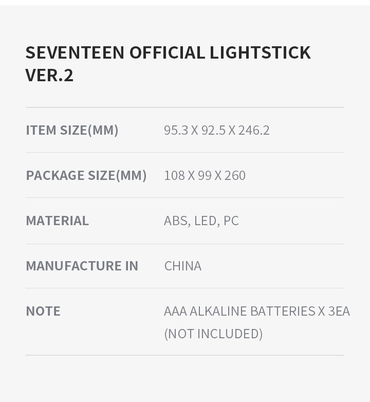 OFFICIAL LIGHT STICK VER.2 3 detail