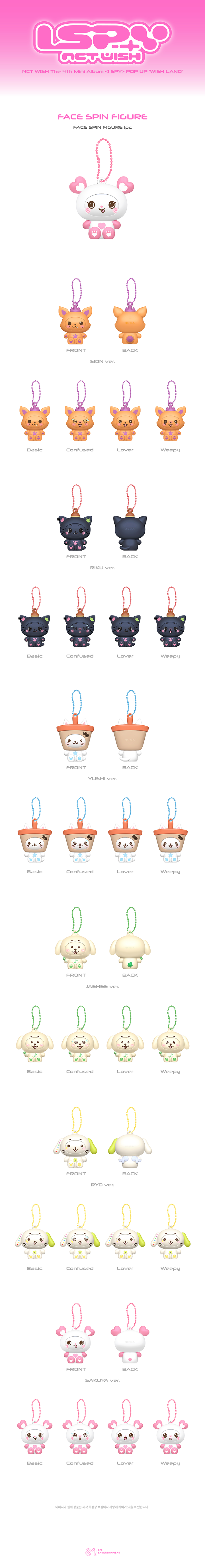 NCT WISH WISH LAND Face Spin Figure