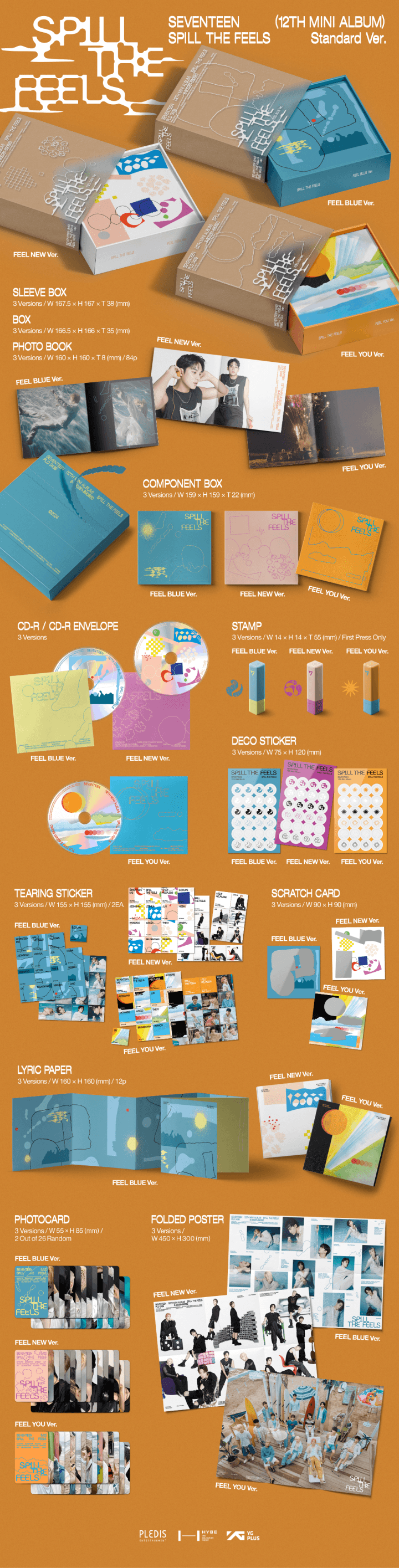 12th Mini Album 'SPILL THE FEELS' (Set) 0 detail