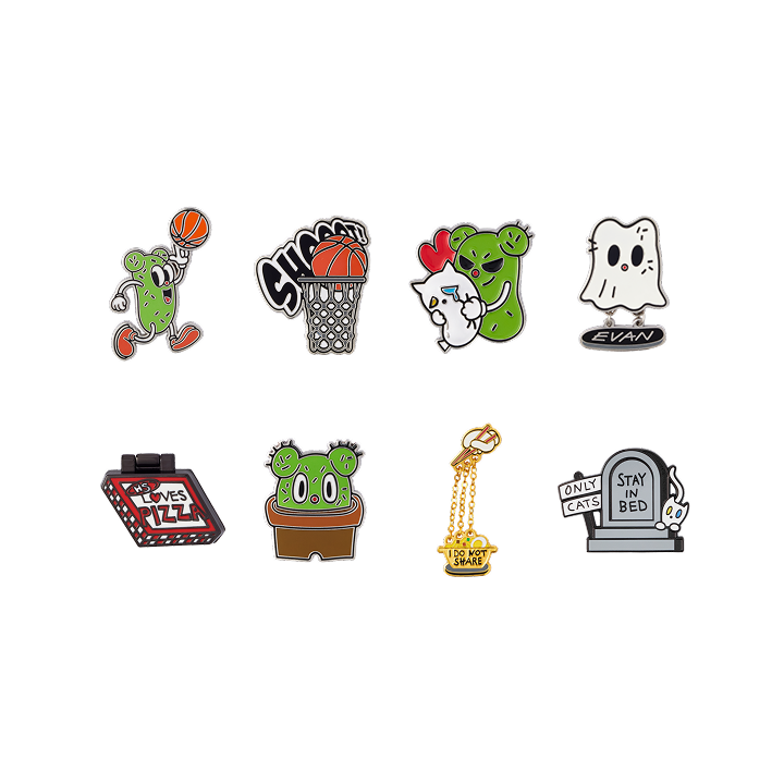 ENHYPEN | [HEESEUNG] EVAN'S CACTUS AND CAT BADGE COLLECTION