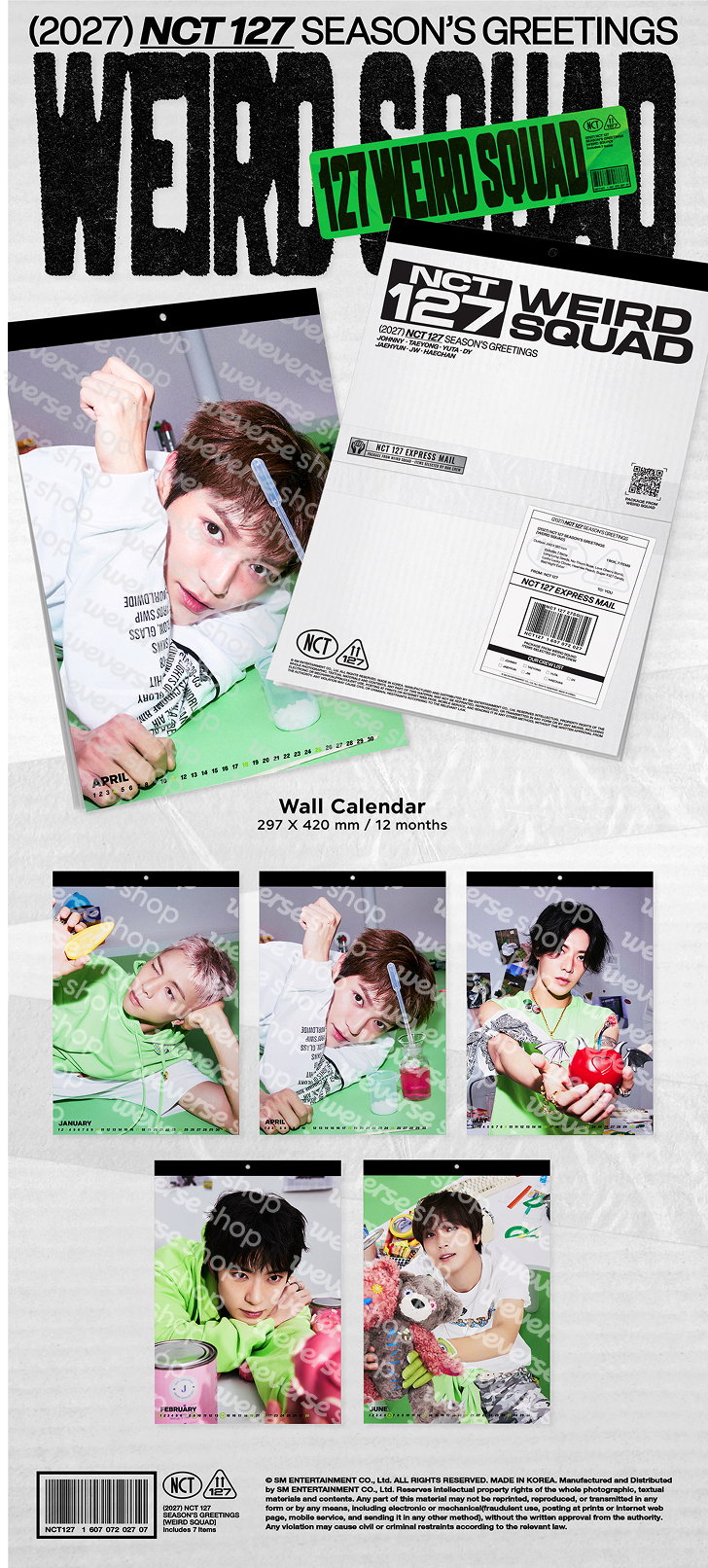 NCT 127 2027 Season's Greetings (Set) 2 detail