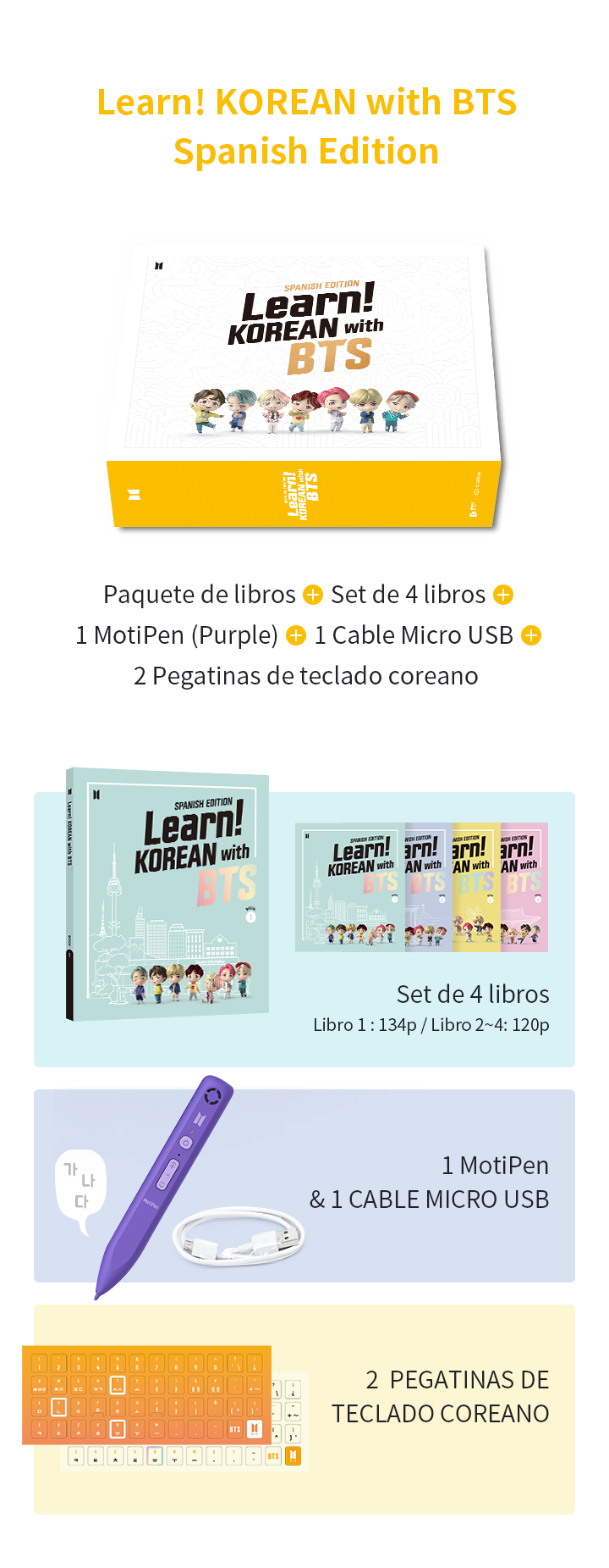 Learn! KOREAN with BTS Spanish Edition 0 detail