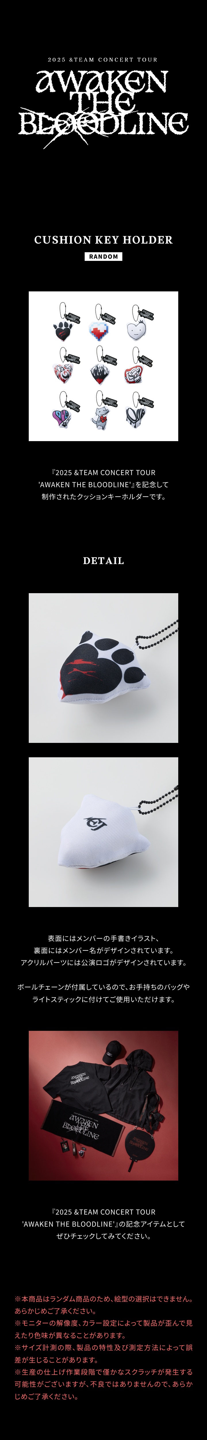 [AWAKEN THE BLOODLINE] CUSHION KEY HOLDER 1 detail