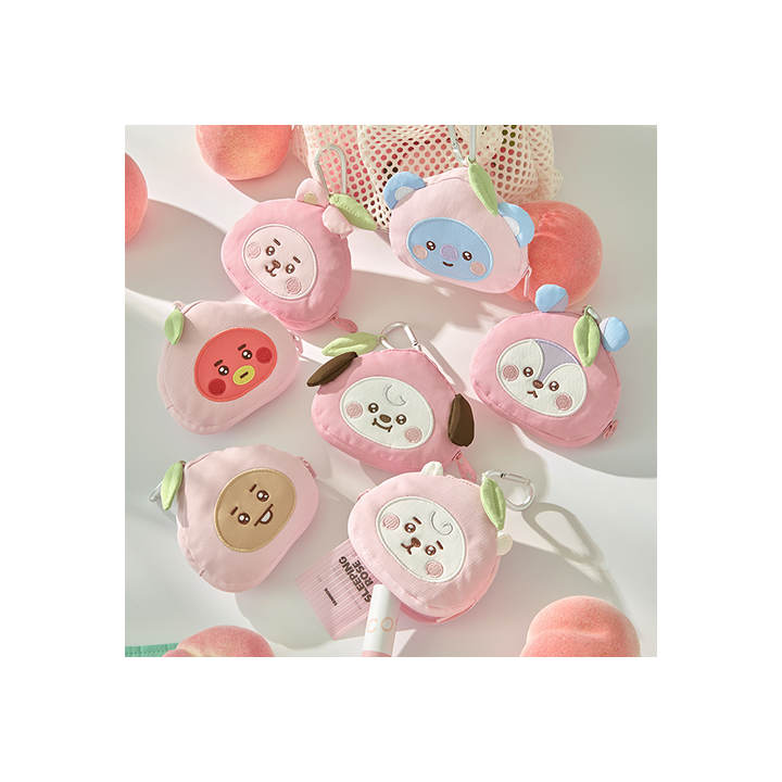 Peach Holic Face Pouch Keyring