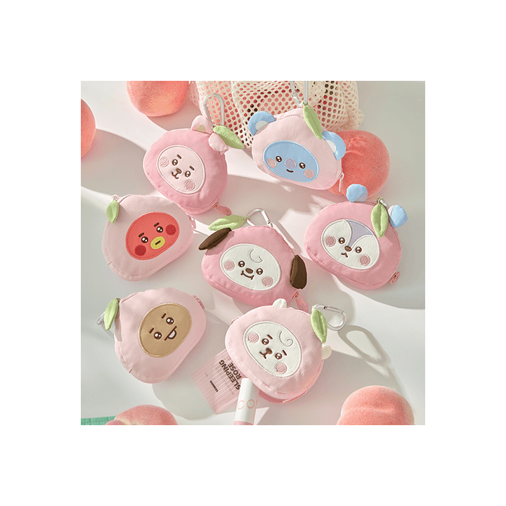 BTS – Peach Holic Face Pouch Keyring