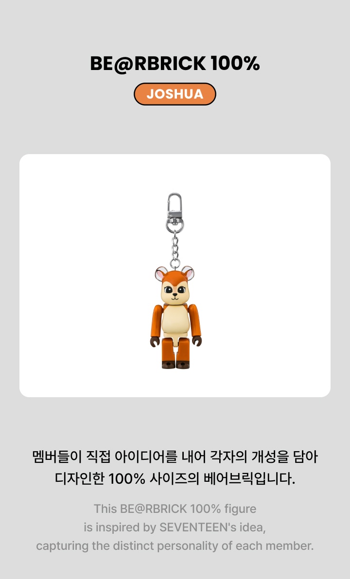 BE@RBRICK 100% (JOSHUA) 1 detail