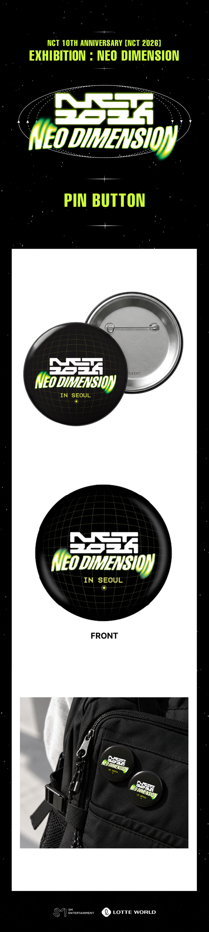NCT 127 NEO DIMENSION Pin Button