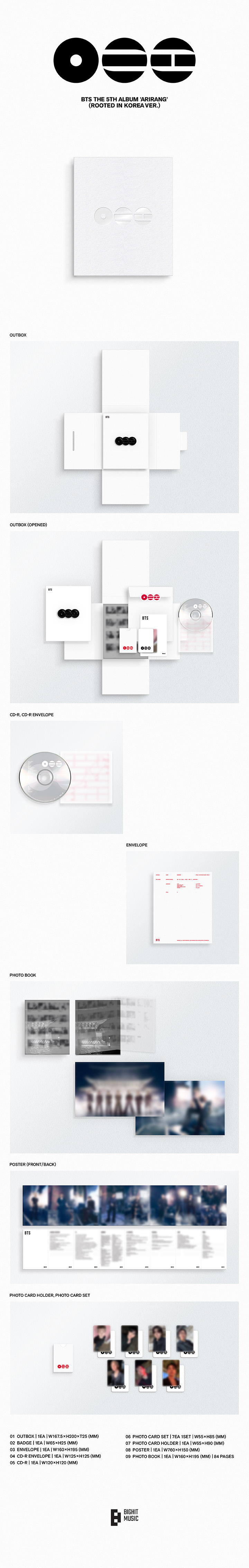 BTS | 'ARIRANG' (Set) + 'ARIRANG' (Living Legend Ver.) + 'ARIRANG