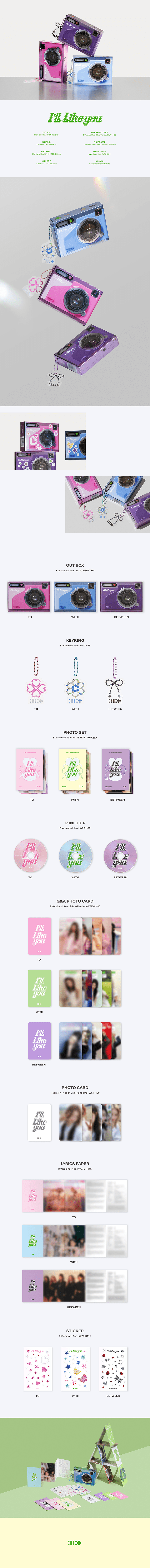 [STUDIO CHOOM GIFT] ILLIT 2nd Mini Album 'I'LL LIKE YOU' (GLLIT ver.) (Set) 4 detail