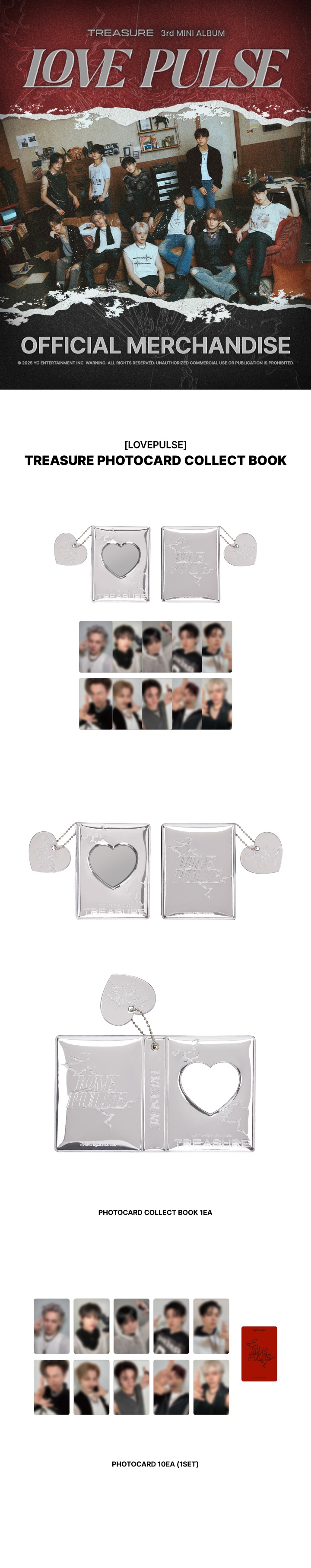 [LOVEPULSE] TREASURE PHOTOCARD COLLECT BOOK 0 detail