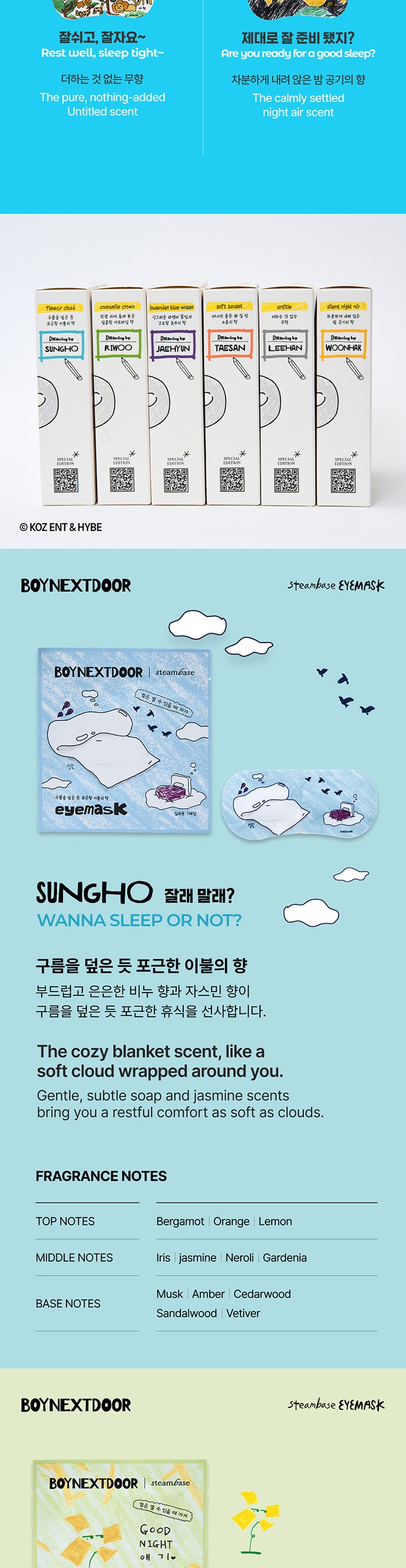 BOYNEXTDOOR STEAMBASE EYEMASK SPECIAL EDITION 3 detail