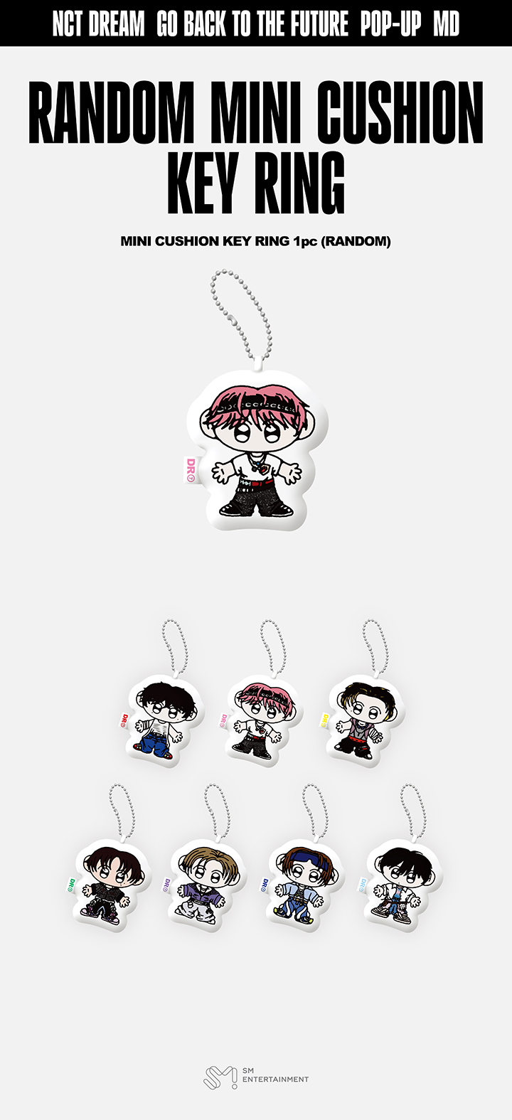 RANDOM MINI CUSHION KEY RING 0 detail