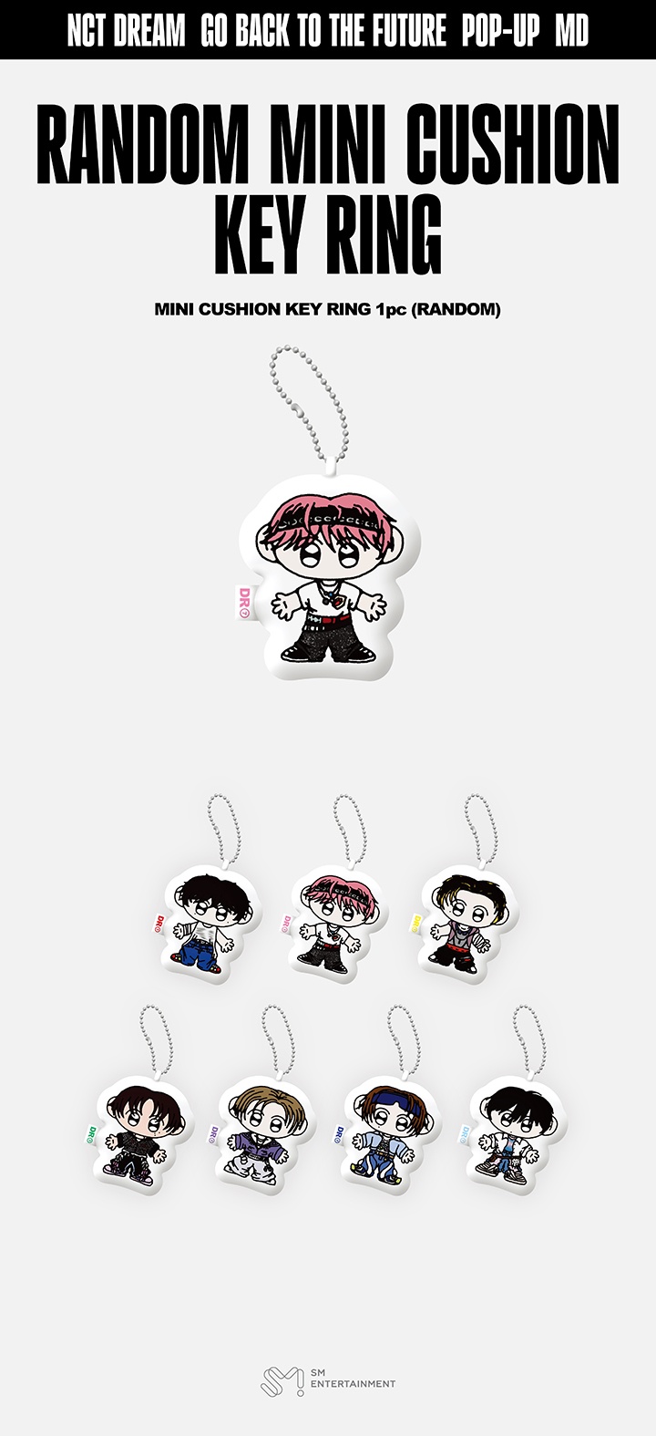 RANDOM MINI CUSHION KEY RING 1 detail