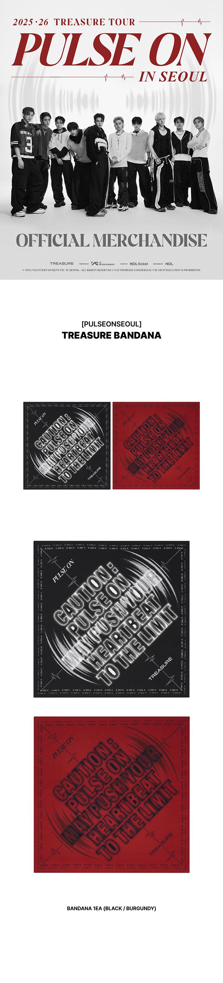 [PULSEONSEOUL] TREASURE BANDANA 0 detail