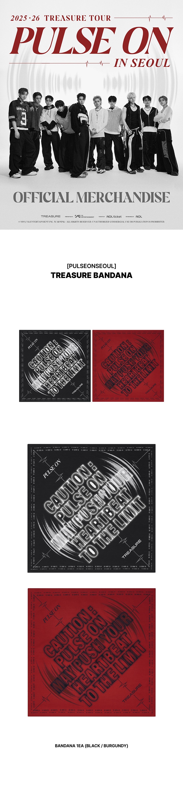 [PULSEONSEOUL] TREASURE BANDANA 0 detail