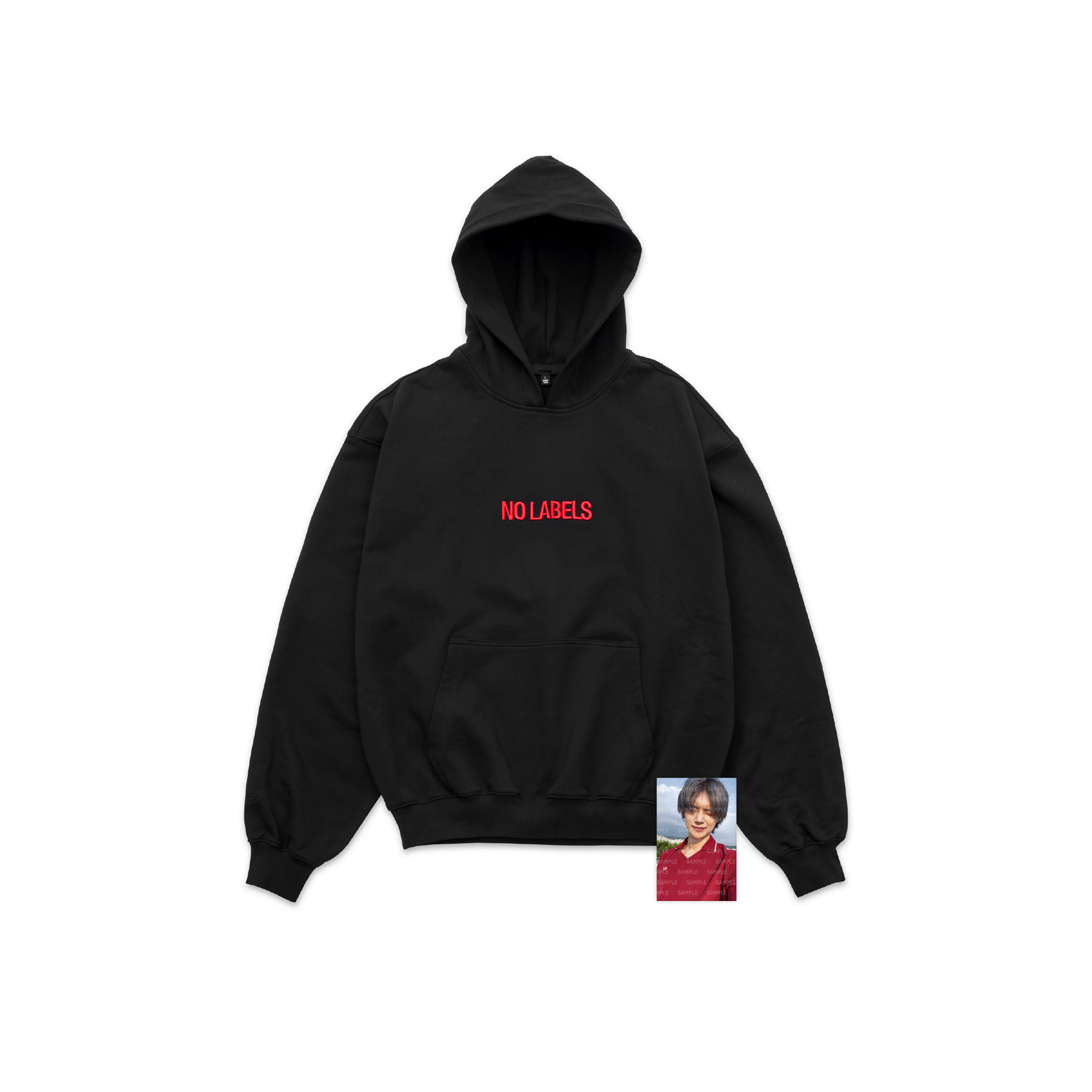 [NO LABELS]Hoodie (Black)