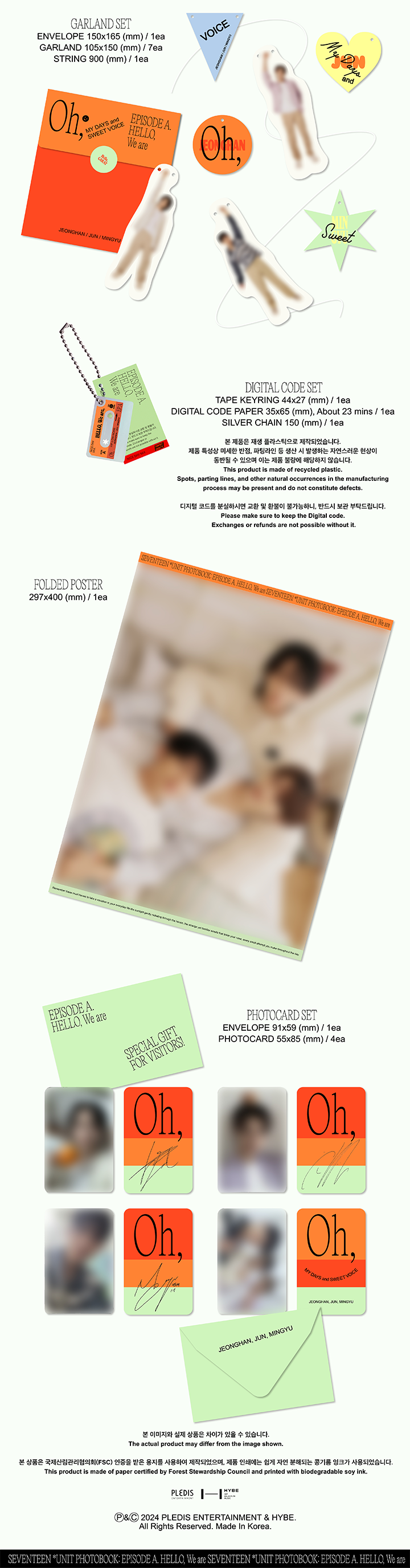 SEVENTEEN UNIT PHOTOBOOK ‘EPISODE A,B' SET 1 detail