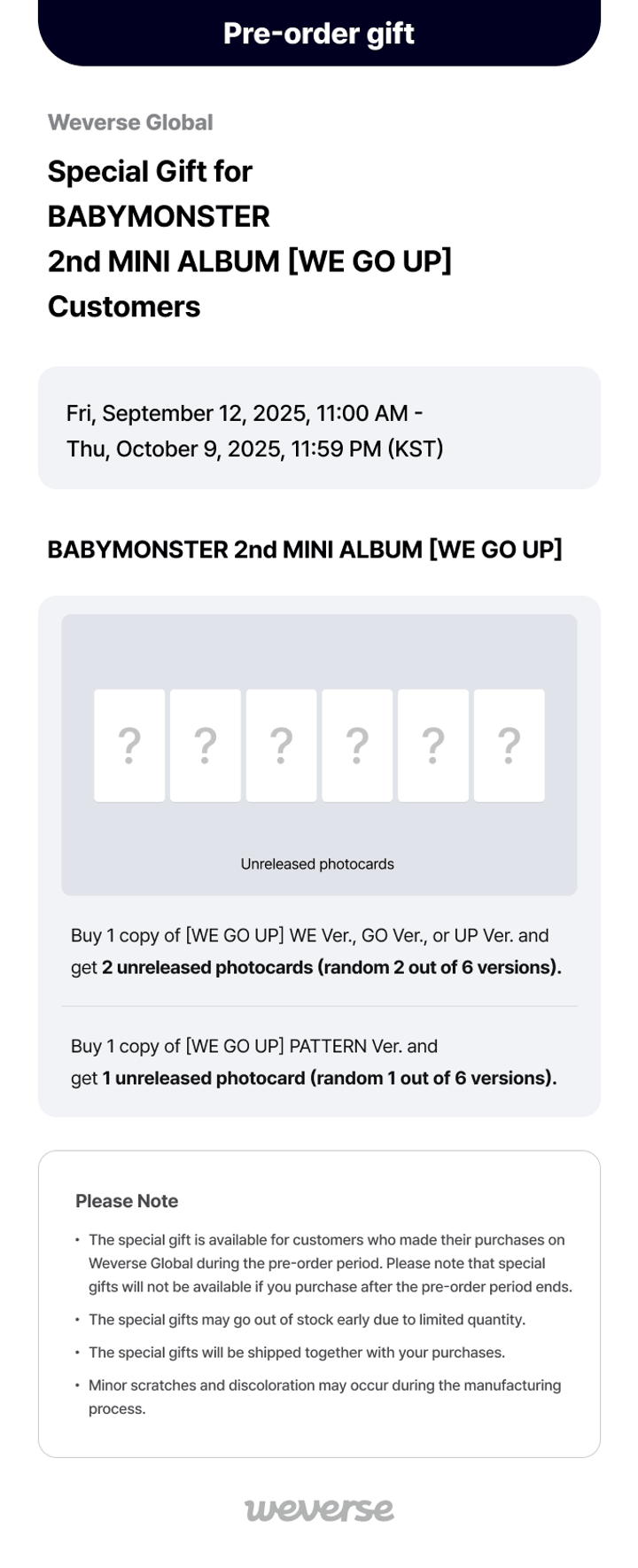 BABYMONSTER 2nd MINI ALBUM [WE GO UP] UP Ver. 0 detail