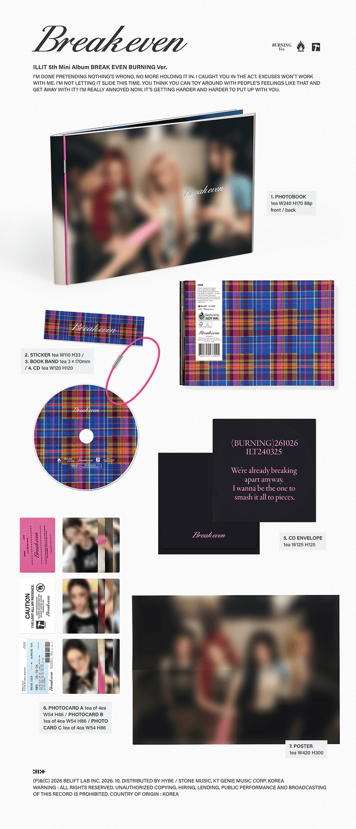 [EARLY-BIRD] 5th Mini Album ‘BREAK EVEN’ (Random) 1 detail