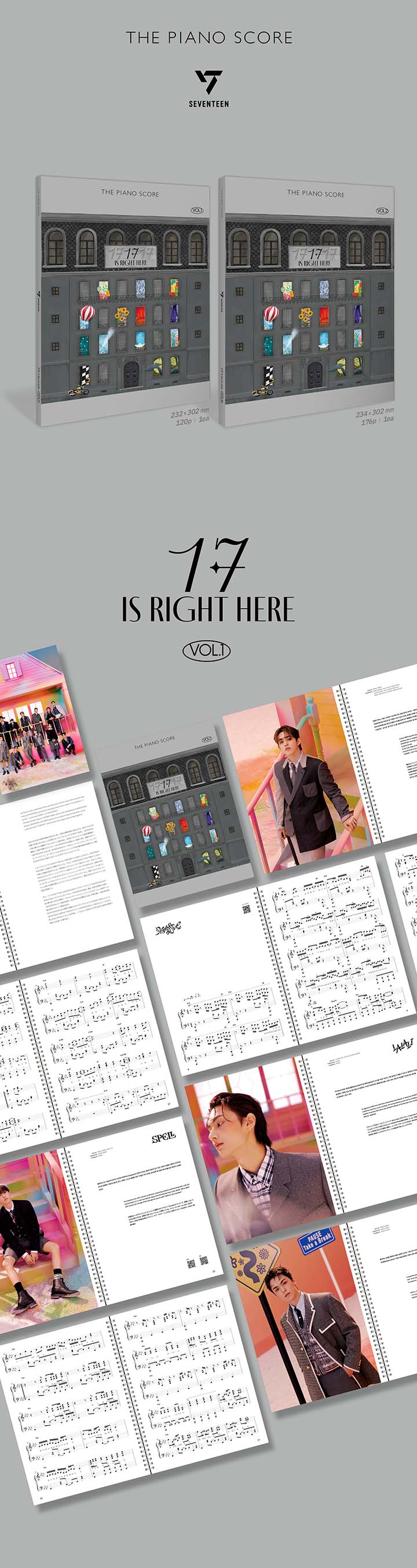 SEVENTEEN | 17 IS RIGHT HERE - SET (THE PIANO SCORE : SEVENTEEN)