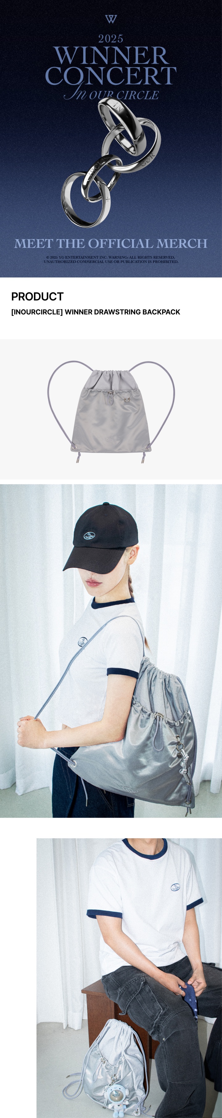 [INOURCIRCLE] WINNER DRAWSTRING BACKPACK 0 detail