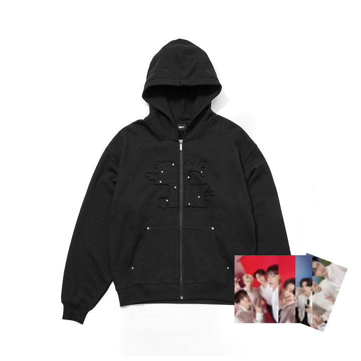 [WALK THE LINE : FINAL]Stud Zip-Up Hoodie