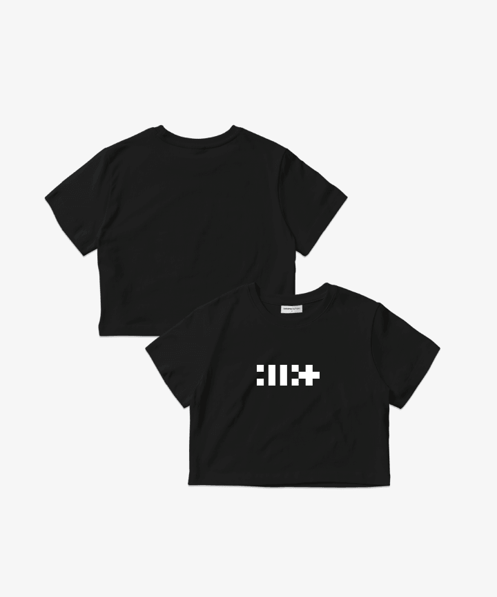 [ILLIT] Crop S/S T-Shirt (Black)_0