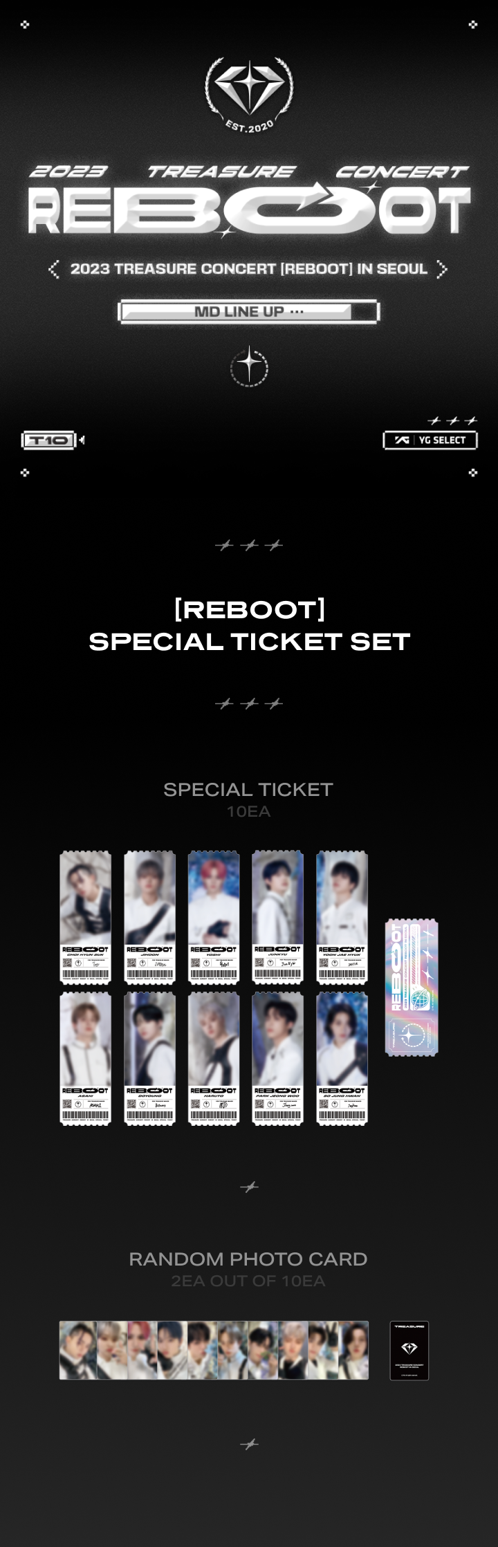 [REBOOT] TREASURE SPECIAL TICKET SET 0 detail