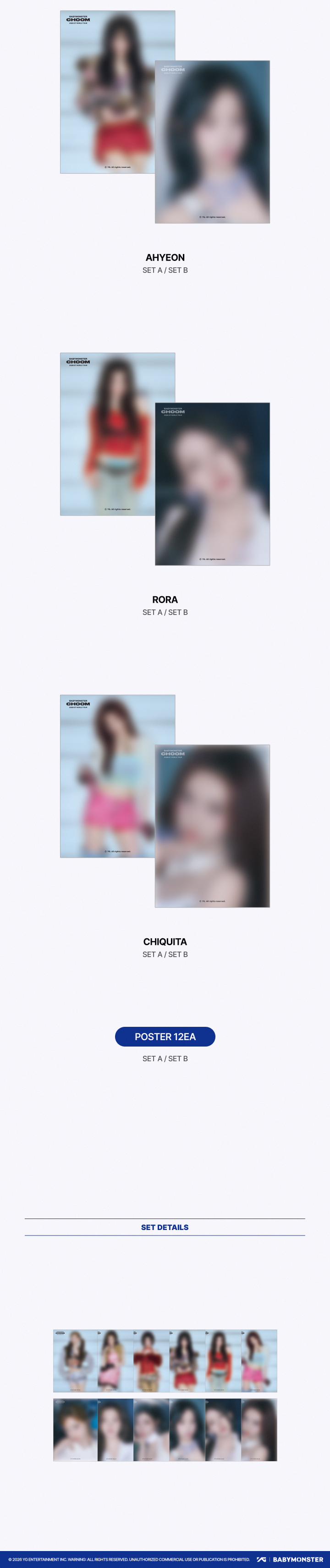 CHOOM [choomtour] BABYMONSTER Poster Set