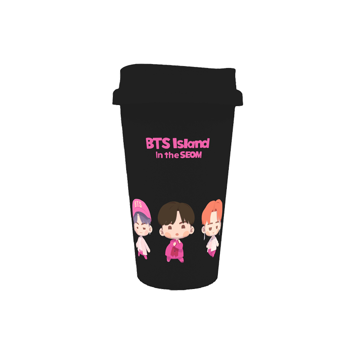 BTS | [In the SEOM] Reusable Tumbler (Black) (Boy With Luv Ver.)