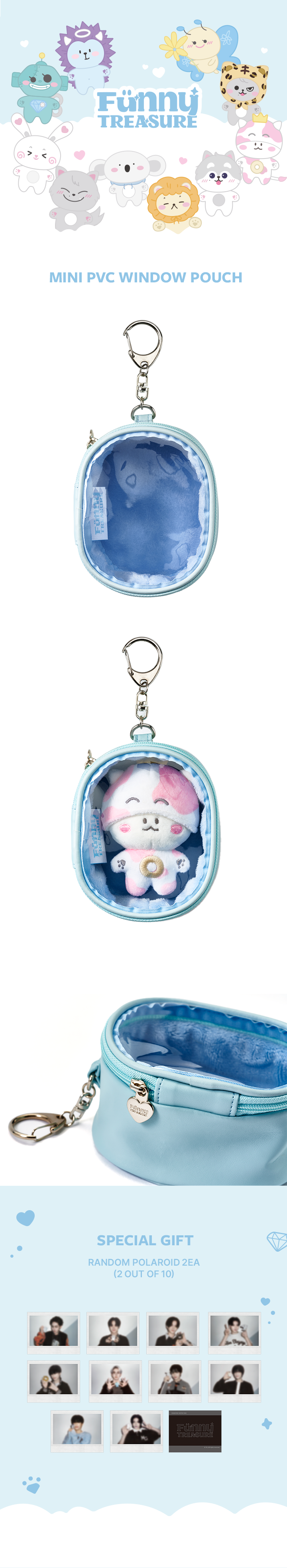 [FUNNYTREASURE] TREASURE MINI PVC WINDOW POUCH 0 detail