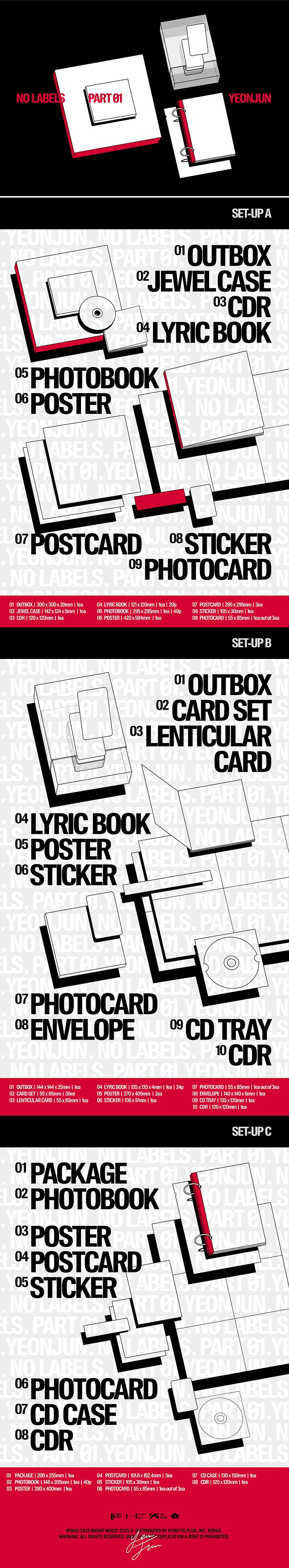 'NO LABELS: PART 01' (Set) 1 detail