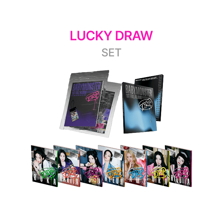 [LUCKY DRAW] 1st FULL ALBUM [DRIP] ZIP LOCK + BINDER + YG TAG ALBUM Set
