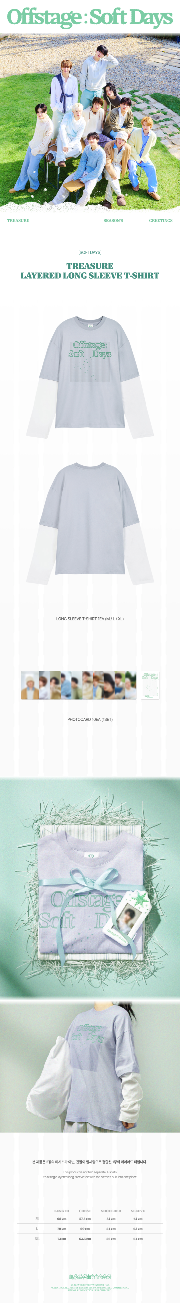 [SOFTDAYS] TREASURE LAYERED LONG SLEEVE T-SHIRT 1 detail