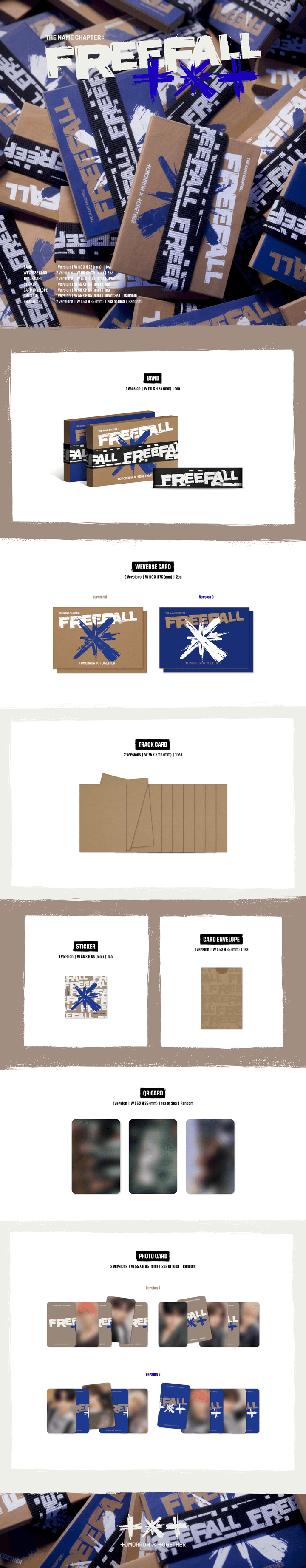 【中国直邮】 The Name Chapter: FREEFALL (Weverse Albums ver.) Random 0 detail