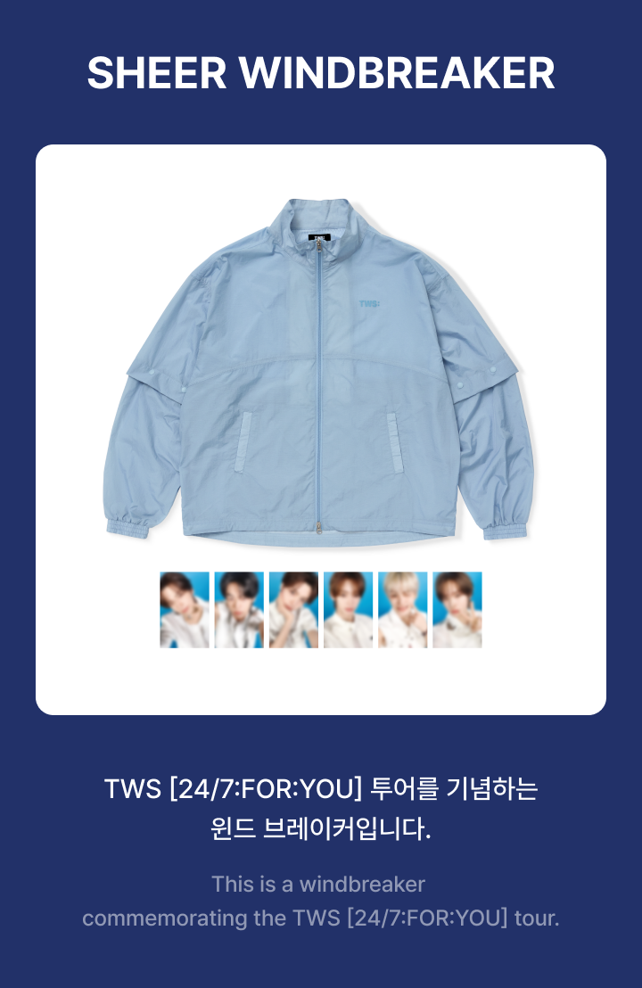 TWS 24/7:FOR:YOU Sheer Windbreaker