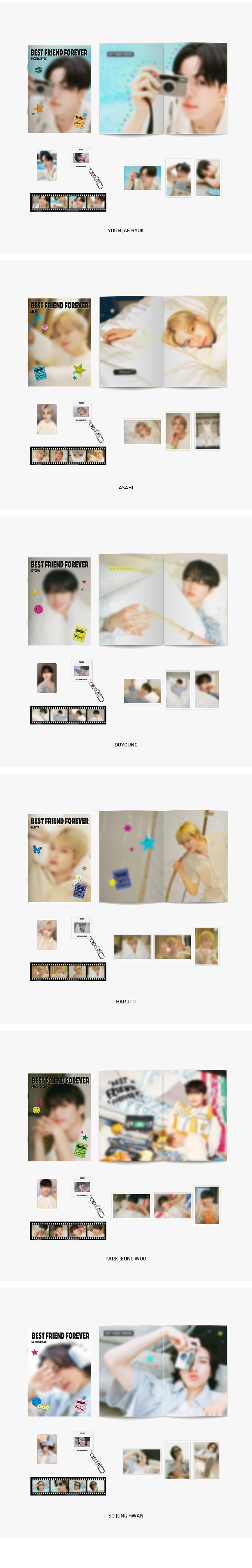 [BFF] TREASURE FILM PHOTO BOOK SET 1 detail