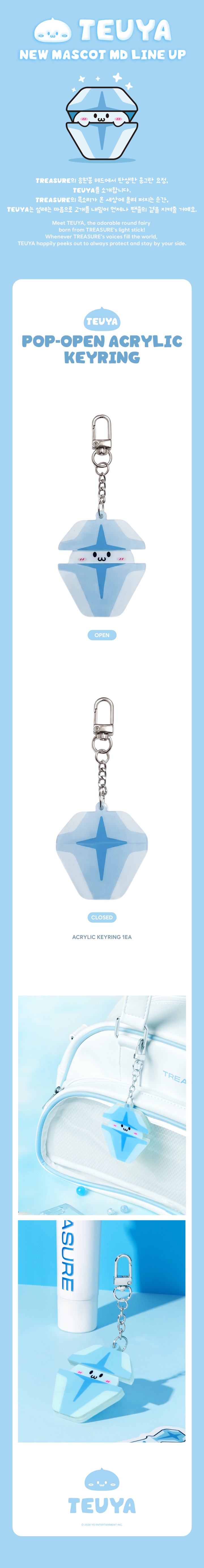 [TEUYA] TREASURE POP-OPEN ACRYLIC KEYRING 1 detail