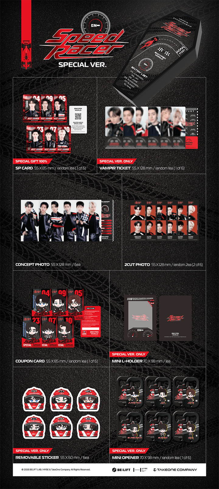 ENHYPEN | [ENHYPEN WORLD COUPON CARD COLLECTION] SPEED RACER